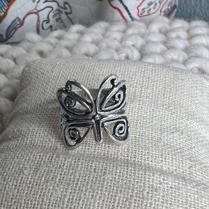 Sterling Silver Butterfly Ring